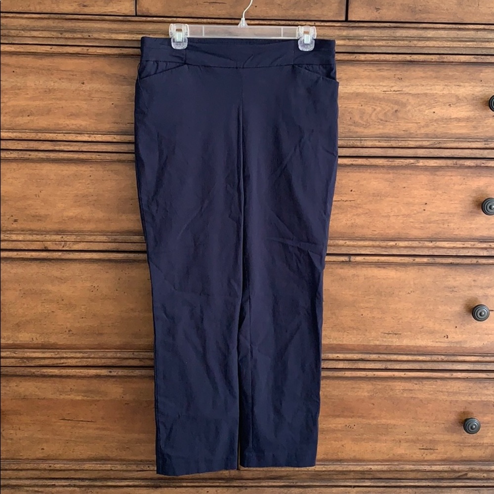 Apt 9 navy pull on dress pants